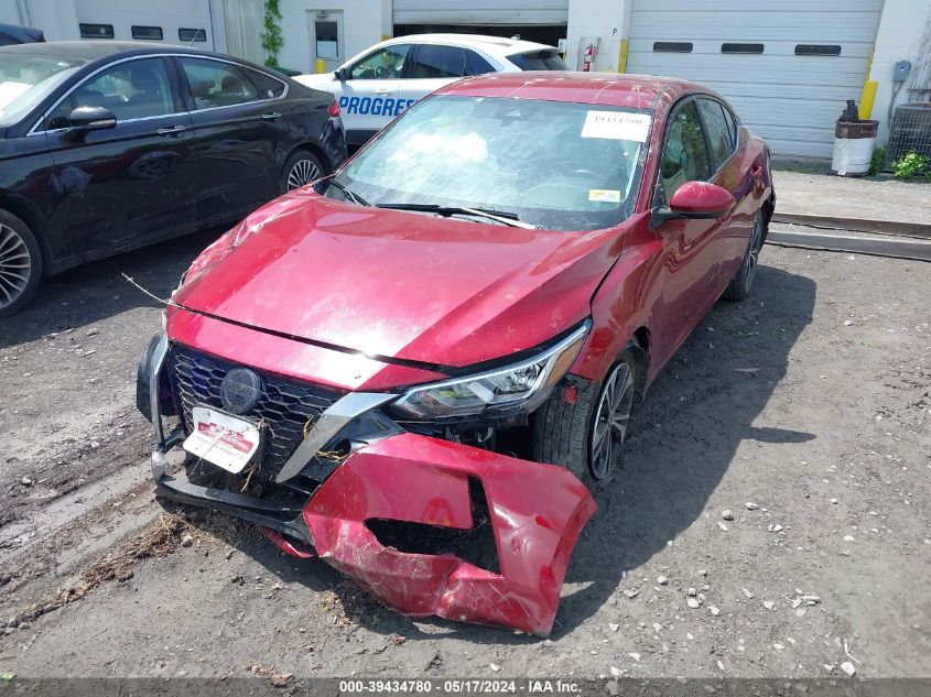 2022 Nissan Sentra Sv VIN: 3N1AB8CV7NY248654 Lot: 39434780