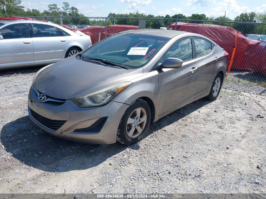 2014 Hyundai Elantra Se VIN: 5NPDH4AE1EH481284 Lot: 39434838