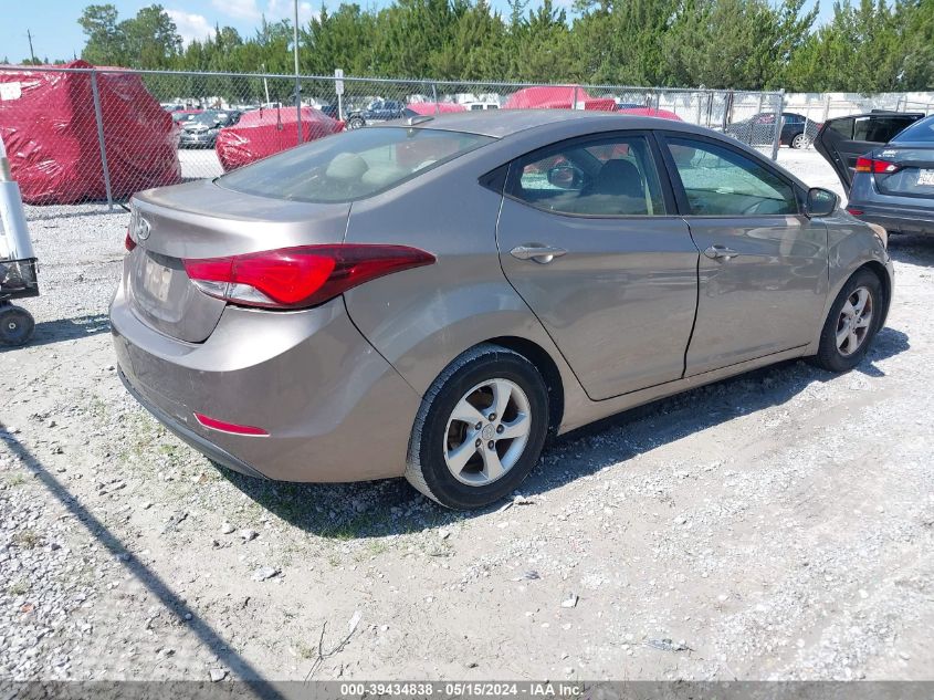 2014 Hyundai Elantra Se VIN: 5NPDH4AE1EH481284 Lot: 39434838