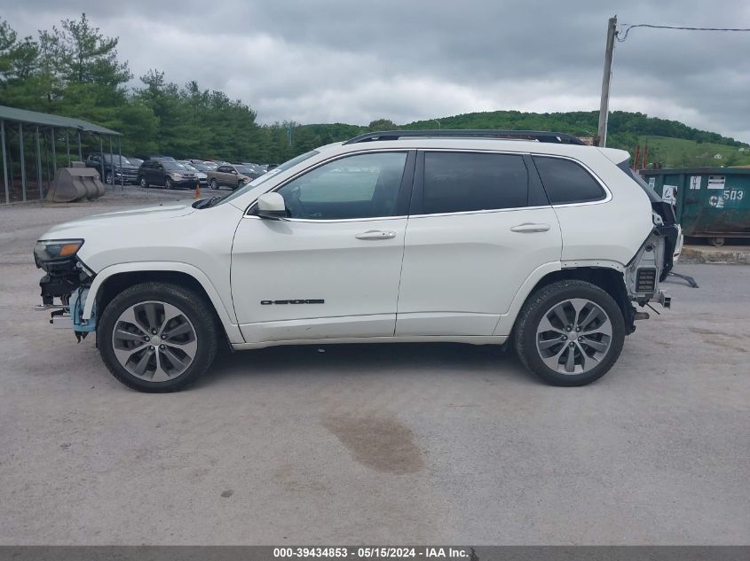 2019 Jeep Cherokee Overland 4X4 VIN: 1C4PJMJN4KD385443 Lot: 39434853