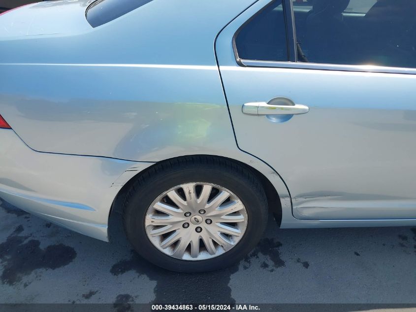 2010 Ford Fusion Hybrid VIN: 3FADP0L38AR390825 Lot: 39434863