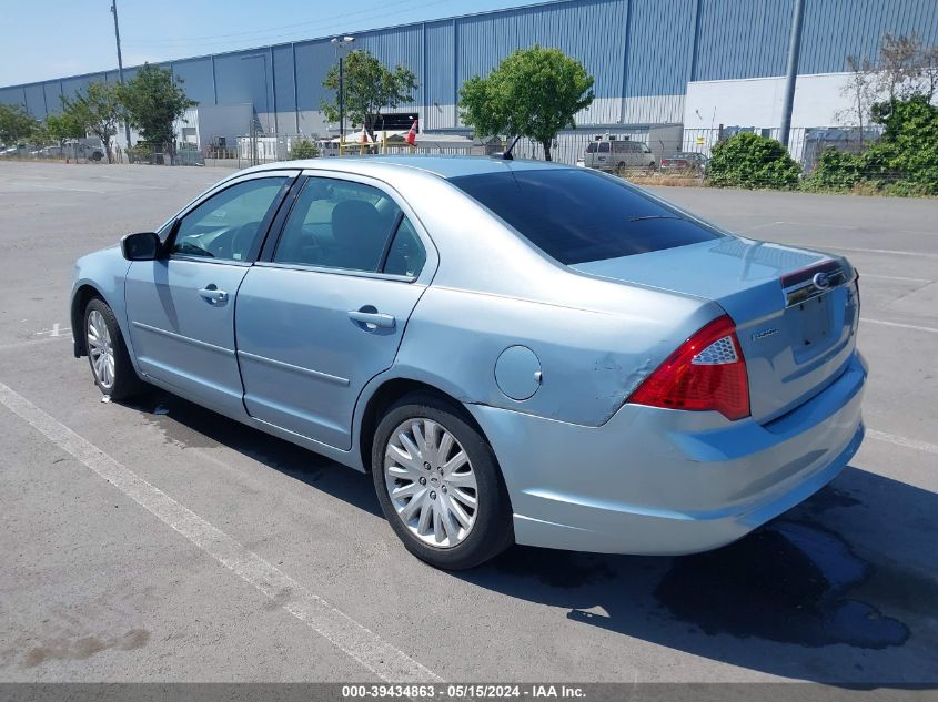 2010 Ford Fusion Hybrid VIN: 3FADP0L38AR390825 Lot: 39434863