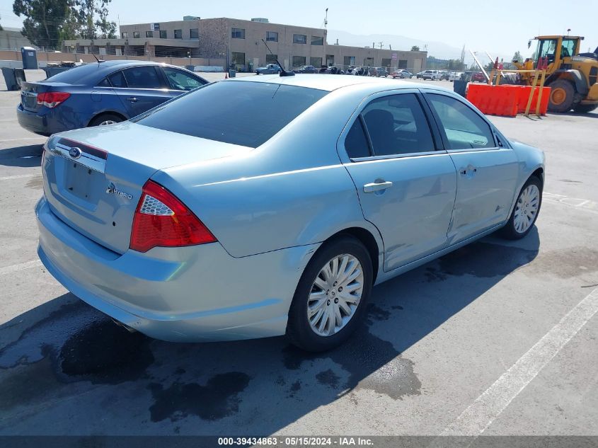 2010 Ford Fusion Hybrid VIN: 3FADP0L38AR390825 Lot: 39434863