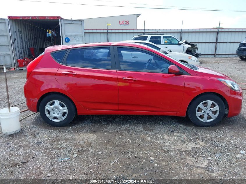 2013 Hyundai Accent Gs VIN: KMHCT5AE2DU118167 Lot: 39434871