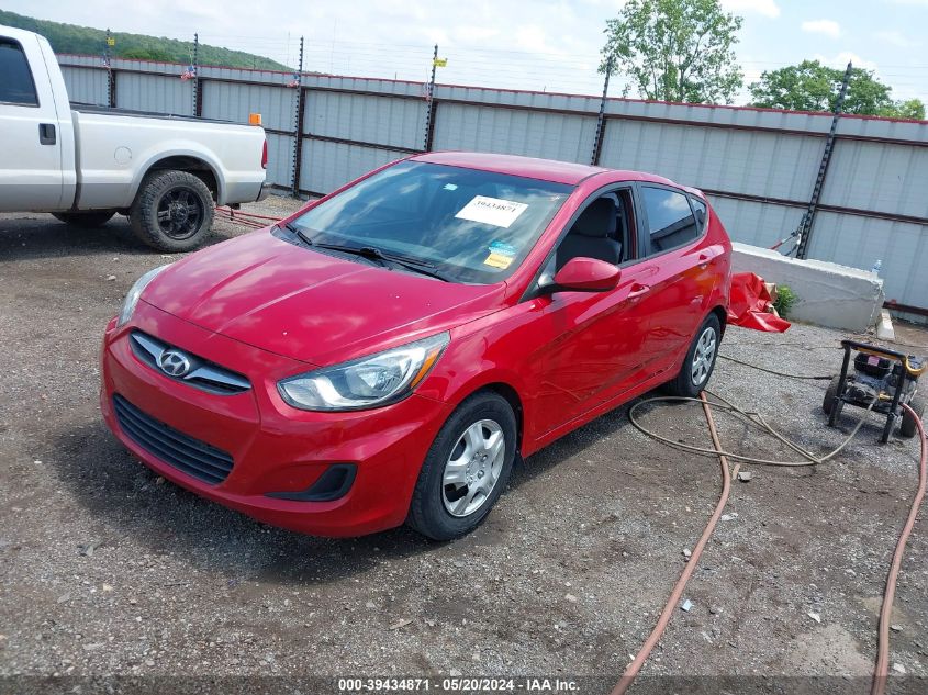 2013 Hyundai Accent Gs VIN: KMHCT5AE2DU118167 Lot: 39434871