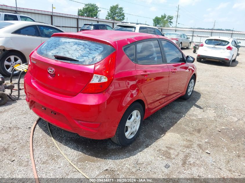 2013 Hyundai Accent Gs VIN: KMHCT5AE2DU118167 Lot: 39434871