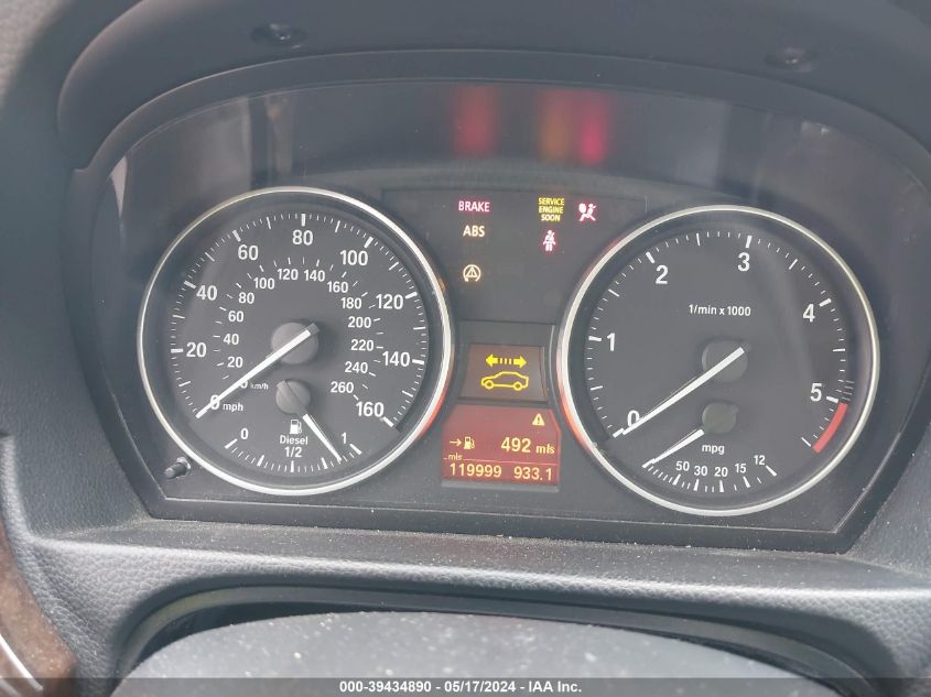 2010 BMW 335D VIN: WBAPN7C53AA779371 Lot: 39434890