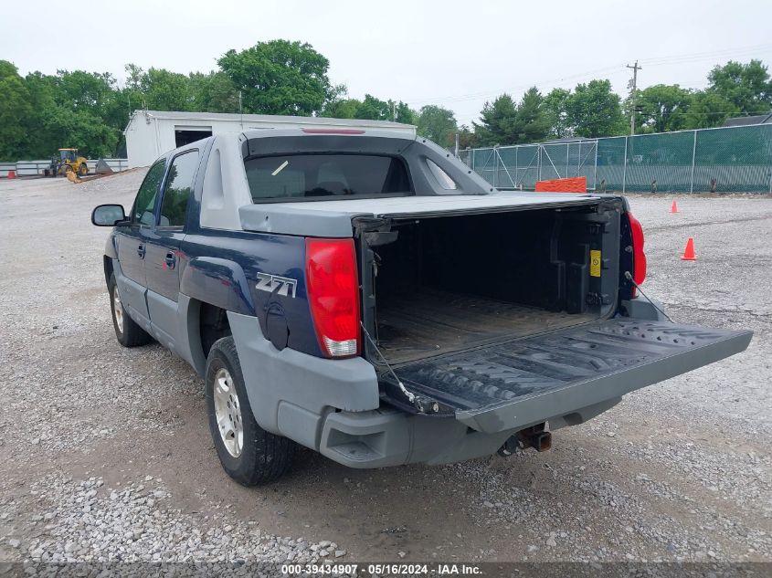 2002 Chevrolet Avalanche 1500 VIN: 3GNEK13T92G272449 Lot: 39434907