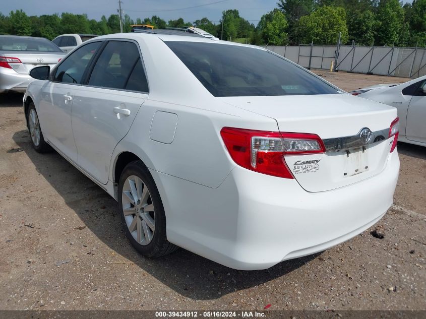 2012 Toyota Camry Xle VIN: 4T1BF1FK4CU558366 Lot: 39434912