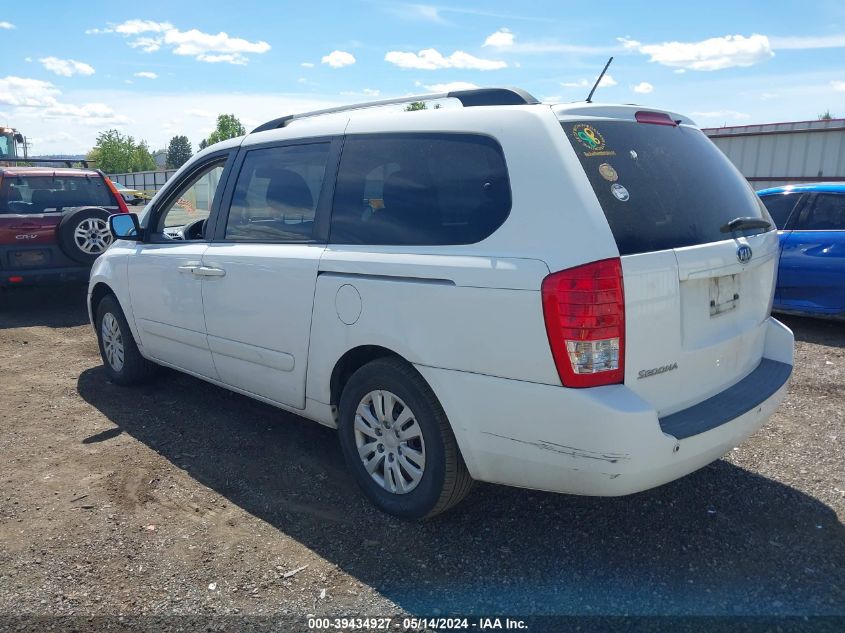 2011 Kia Sedona Lx VIN: KNDMG4C72B6365860 Lot: 39434927