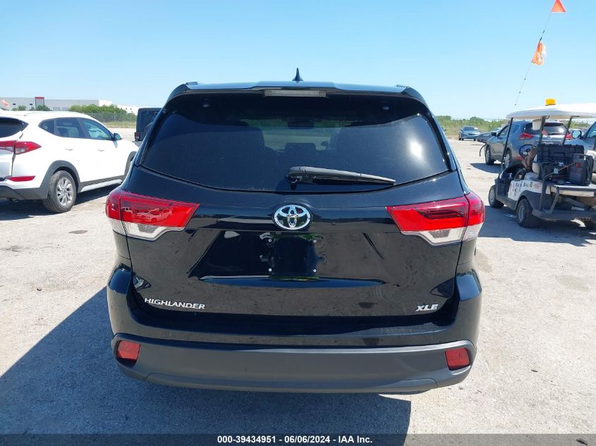 2019 Toyota Highlander Xle VIN: 5TDKZRFH5KS350112 Lot: 39434951