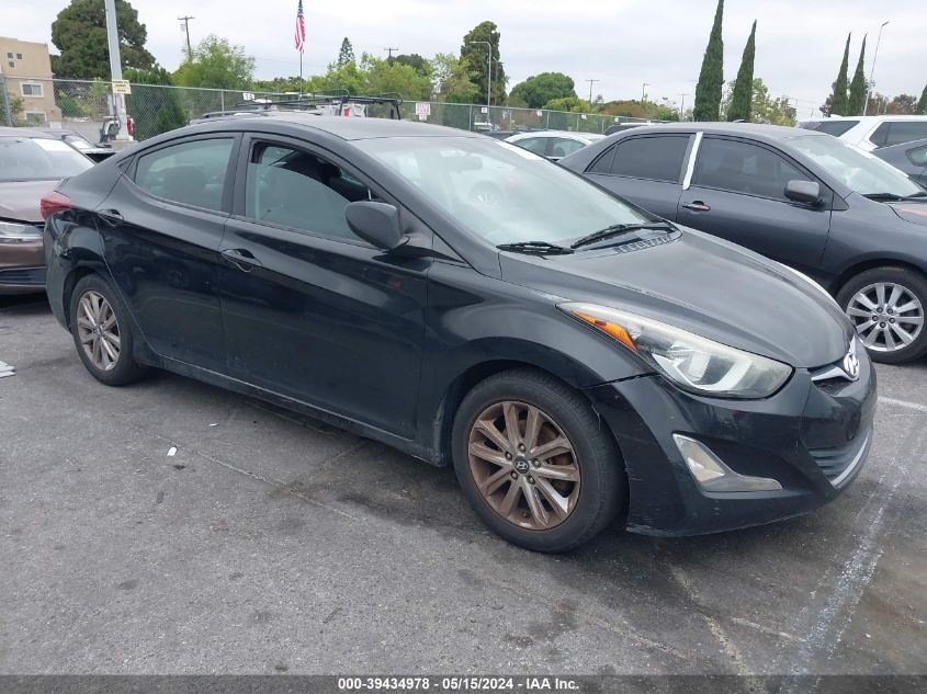 2015 Hyundai Elantra Se VIN: 5NPDH4AE4FH637870 Lot: 39434978