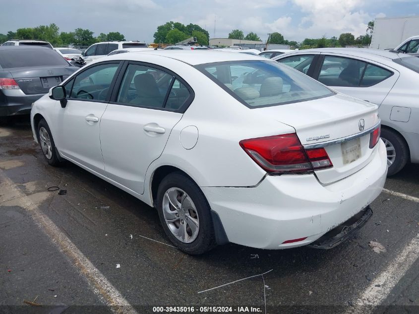 2013 Honda Civic Lx VIN: 2HGFB2F59DH578166 Lot: 39435016