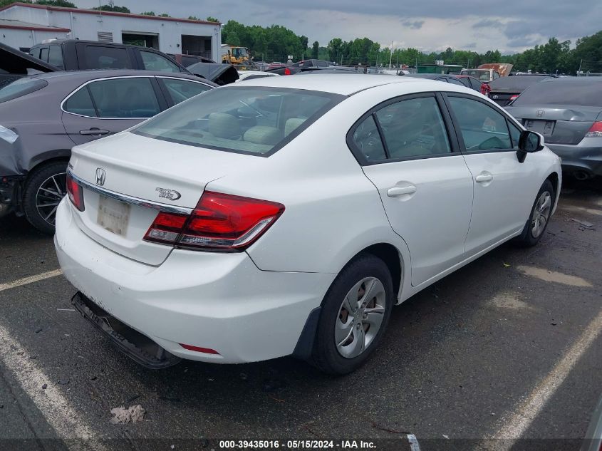 2013 Honda Civic Lx VIN: 2HGFB2F59DH578166 Lot: 39435016