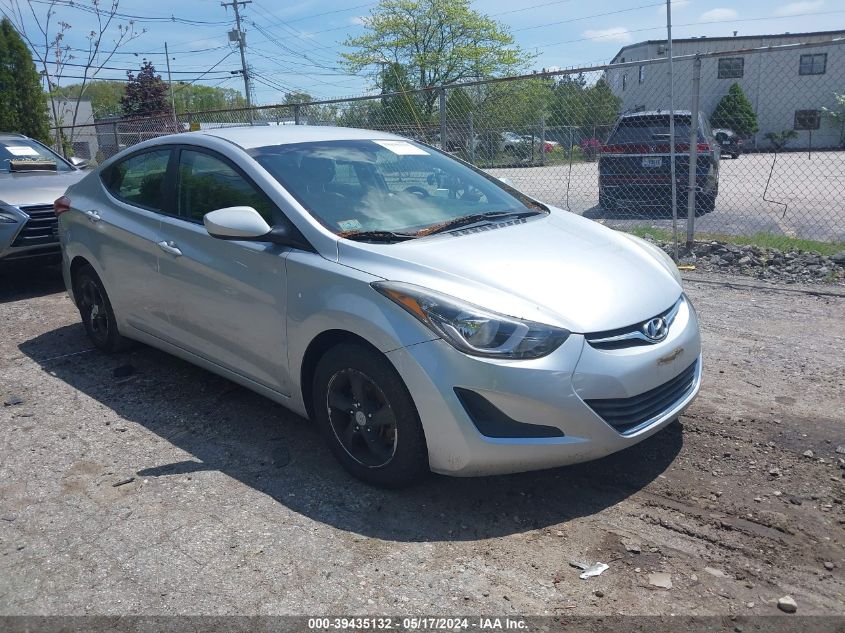 2014 Hyundai Elantra Se VIN: 5NPDH4AE8EH456852 Lot: 39435132