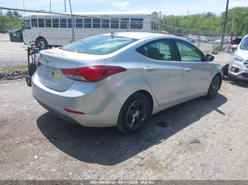 2014 Hyundai Elantra Se VIN: 5NPDH4AE8EH456852 Lot: 39435132