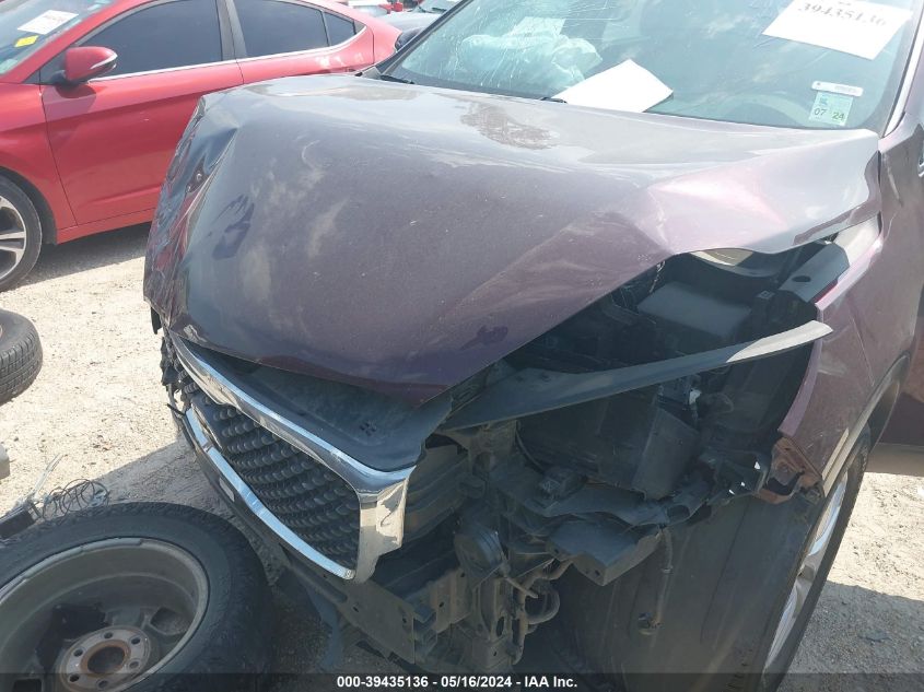 2018 Kia Sorento 2.4L Lx VIN: 5XYPG4A36JG402787 Lot: 39435136