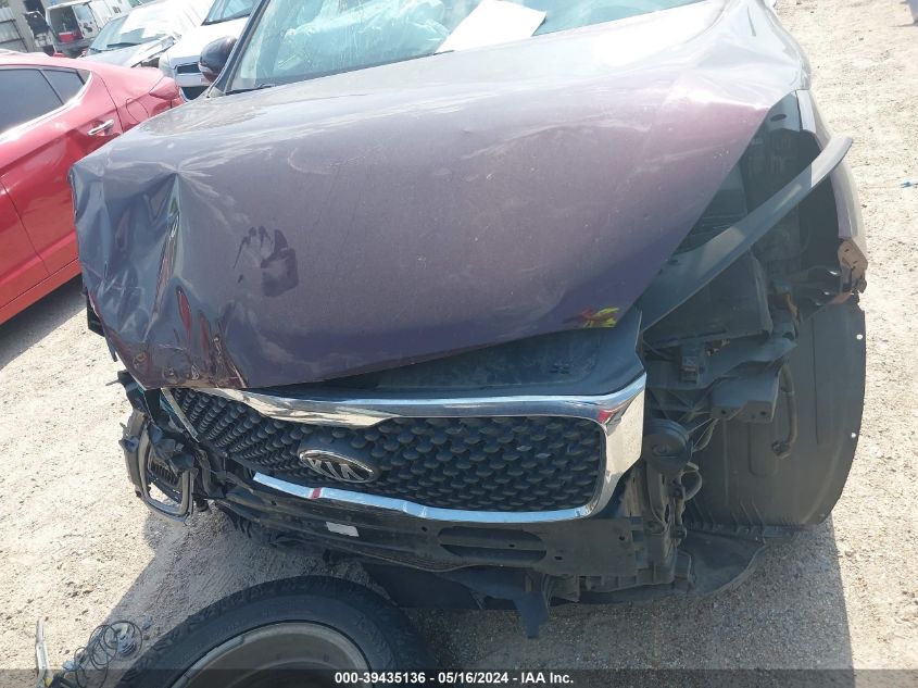 2018 Kia Sorento 2.4L Lx VIN: 5XYPG4A36JG402787 Lot: 39435136