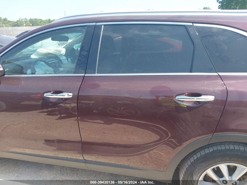 2018 Kia Sorento 2.4L Lx VIN: 5XYPG4A36JG402787 Lot: 39435136