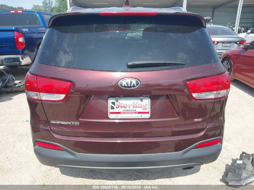 2018 Kia Sorento 2.4L Lx VIN: 5XYPG4A36JG402787 Lot: 39435136