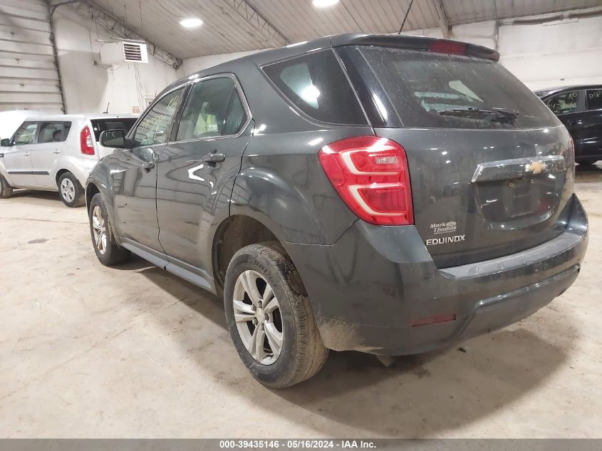 2017 Chevrolet Equinox Ls VIN: 2GNALBEK8H1601276 Lot: 39435146