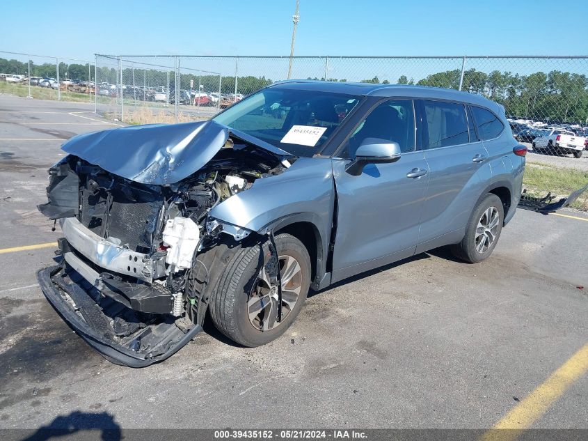 2020 Toyota Highlander Xle VIN: 5TDGZRAH2LS019471 Lot: 39435152