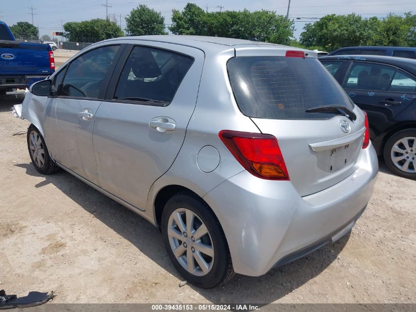 2015 Toyota Yaris Le VIN: VNKKTUD32FA019350 Lot: 39435153