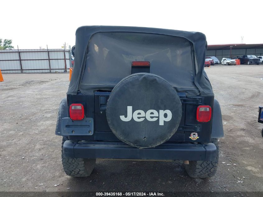 2000 Jeep Wrangler Sport VIN: 1J4FA49S5YP774843 Lot: 39435168