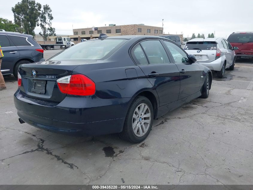 2006 BMW 325I I VIN: WBAVB13576KX47960 Lot: 39435220