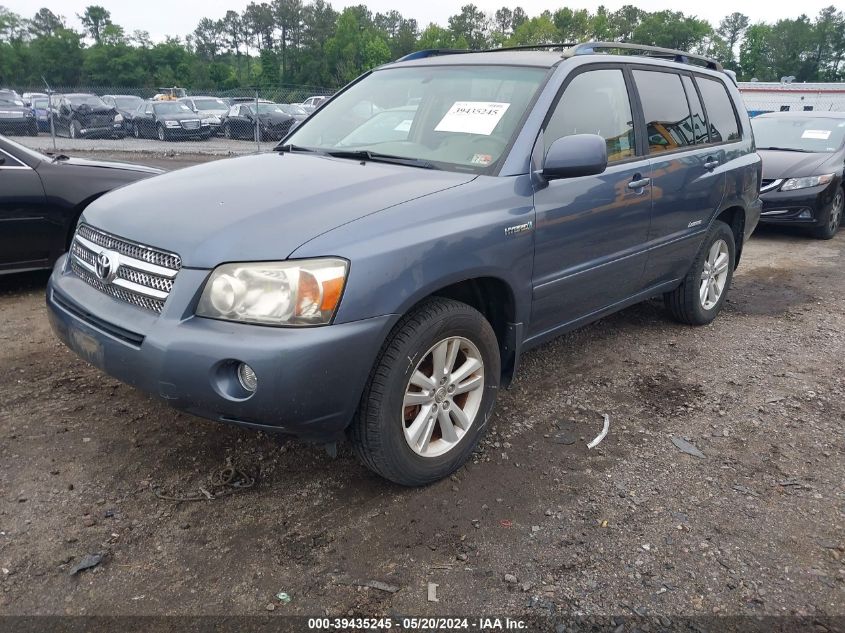 2007 Toyota Highlander Hybrid Limited V6 VIN: JTEEW21A670035719 Lot: 39435245