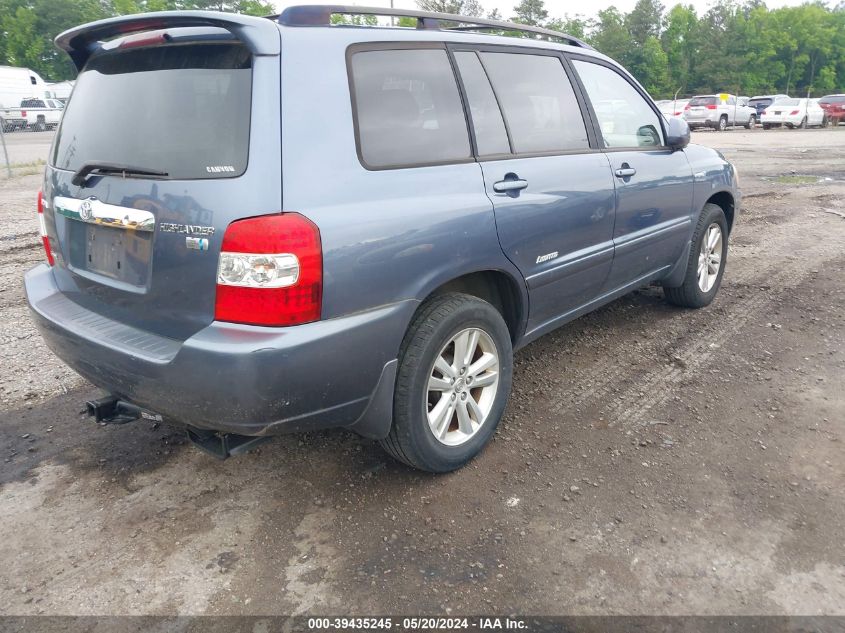 2007 Toyota Highlander Hybrid Limited V6 VIN: JTEEW21A670035719 Lot: 39435245