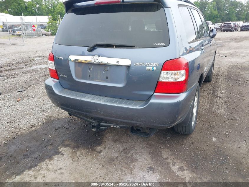 2007 Toyota Highlander Hybrid Limited V6 VIN: JTEEW21A670035719 Lot: 39435245