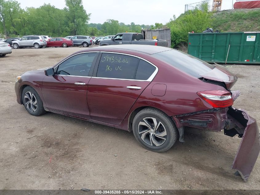 2016 Honda Accord Lx VIN: 1HGCR2F34GA190939 Lot: 39435285