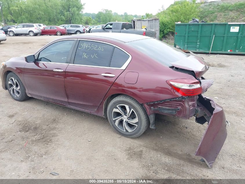 2016 Honda Accord Lx VIN: 1HGCR2F34GA190939 Lot: 39435285