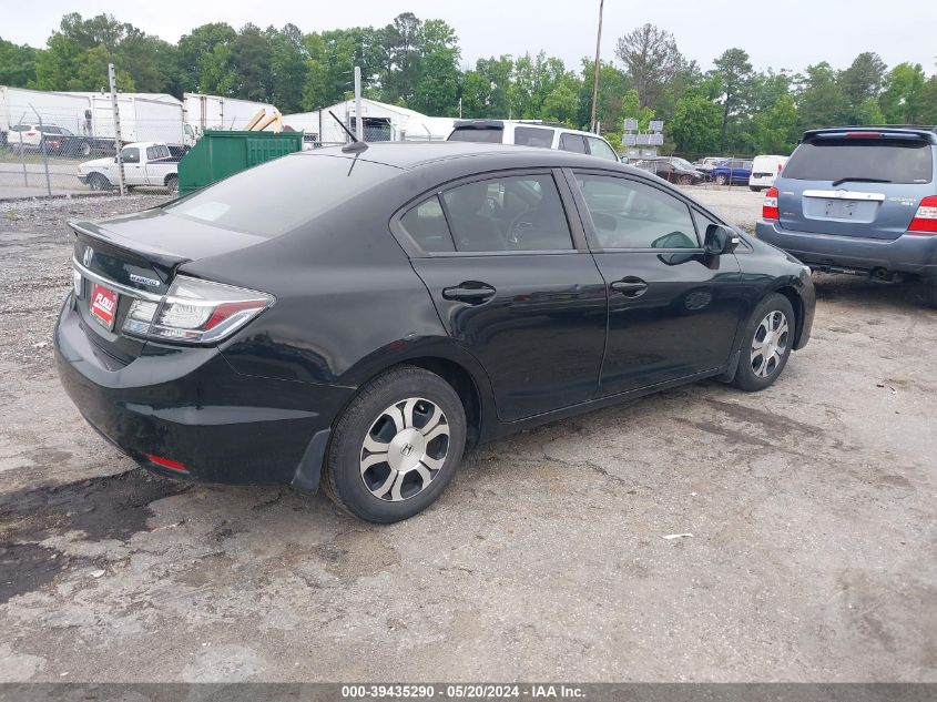 2013 Honda Civic Hybrid VIN: 19XFB4F28DE202313 Lot: 39435290