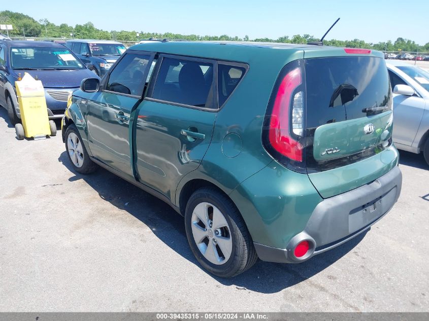 2014 Kia Soul Base VIN: KNDJN2A25E7020681 Lot: 39435315