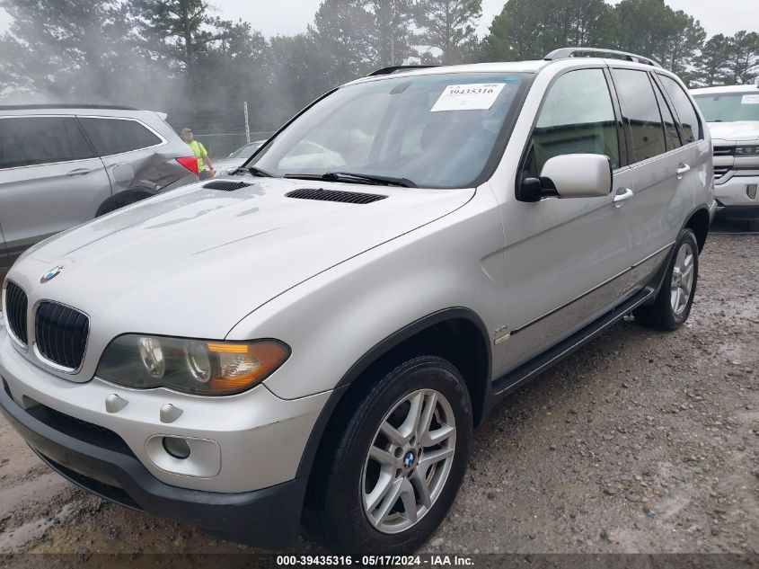 2004 BMW X5 3.0I VIN: 5UXFA13564LU32566 Lot: 39435316