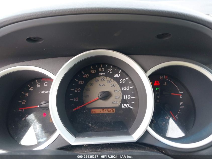 2009 Toyota Tacoma VIN: 5TETX22N69Z624833 Lot: 39435357