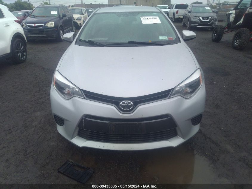 2015 Toyota Corolla Le VIN: 2T1BURHE6FC360373 Lot: 39435385