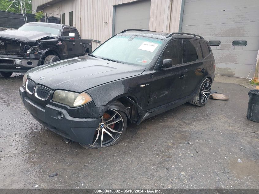 2005 BMW X3 2.5I VIN: WBXPA734X5WC50715 Lot: 39435392