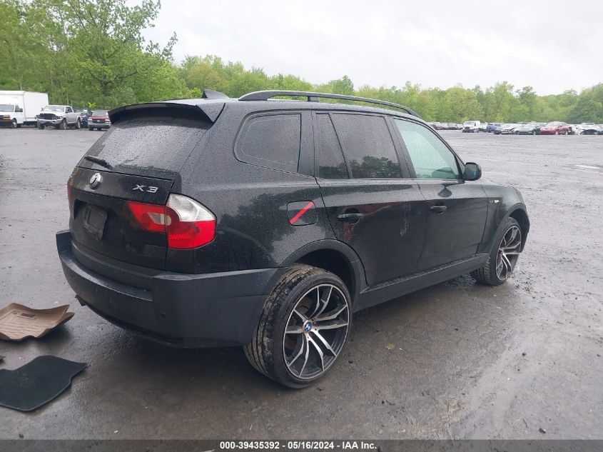 2005 BMW X3 2.5I VIN: WBXPA734X5WC50715 Lot: 39435392