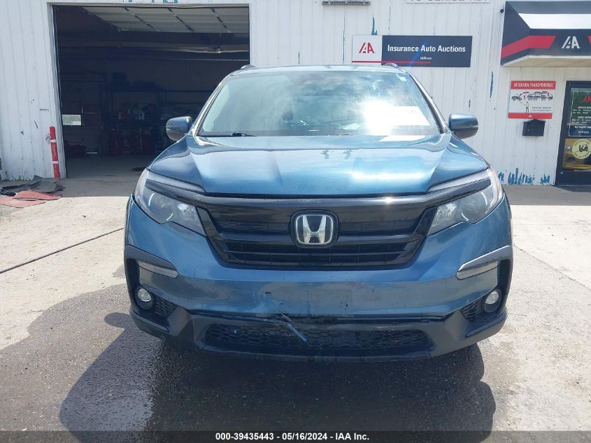 2021 Honda Pilot Se VIN: 5FNYF6H25MB092479 Lot: 39435443