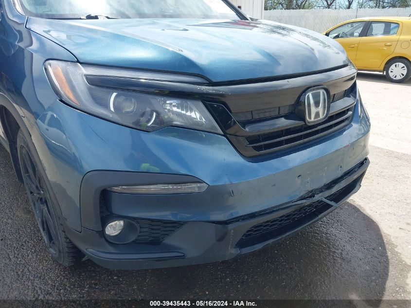 2021 Honda Pilot Se VIN: 5FNYF6H25MB092479 Lot: 39435443