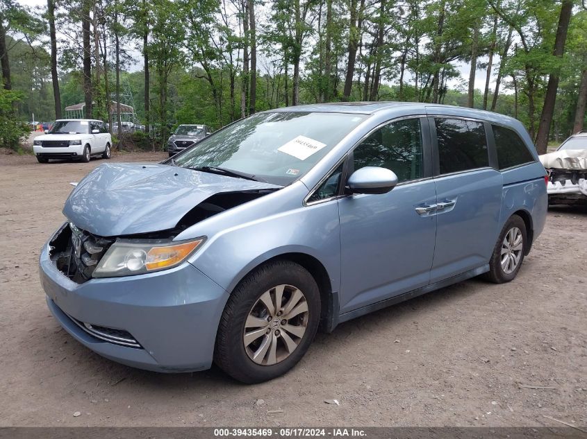 2014 Honda Odyssey Ex-L VIN: 5FNRL5H65EB123631 Lot: 39435469