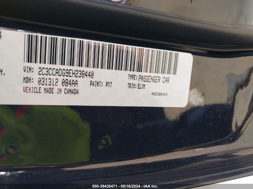 2014 Chrysler 300C John Varvatos Limited Edition VIN: 2C3CCADG9EH238440 Lot: 39435471