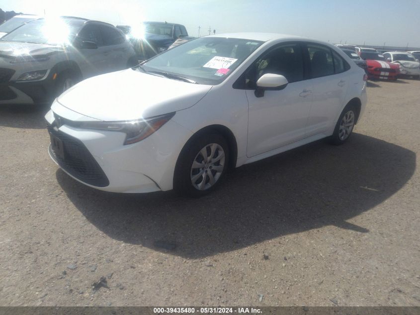 2022 Toyota Corolla Le VIN: JTDEPMAE1NJ204391 Lot: 39435480