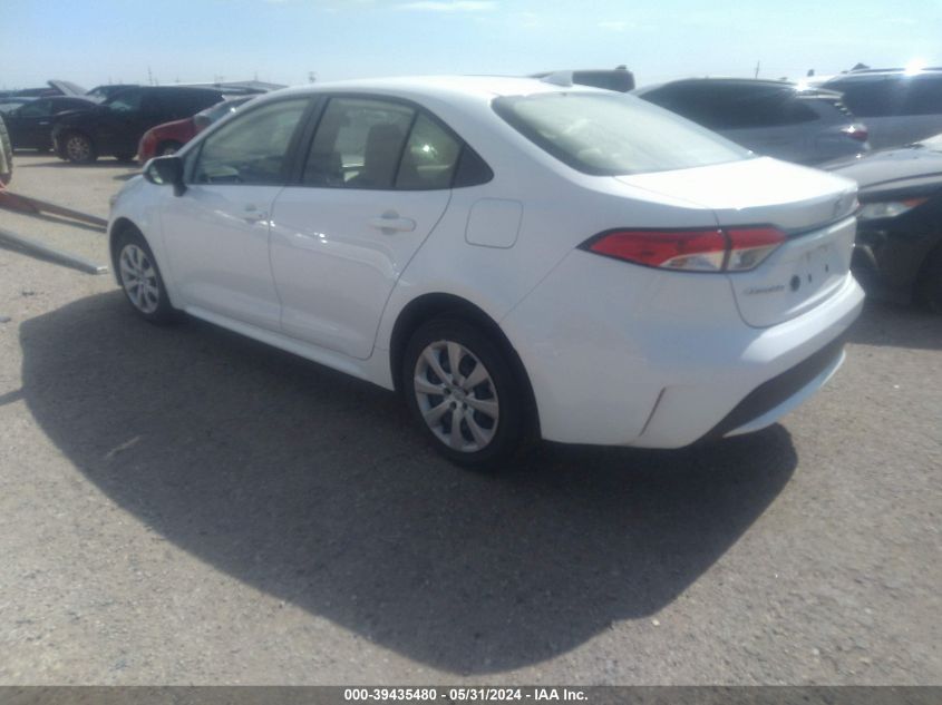 2022 Toyota Corolla Le VIN: JTDEPMAE1NJ204391 Lot: 39435480