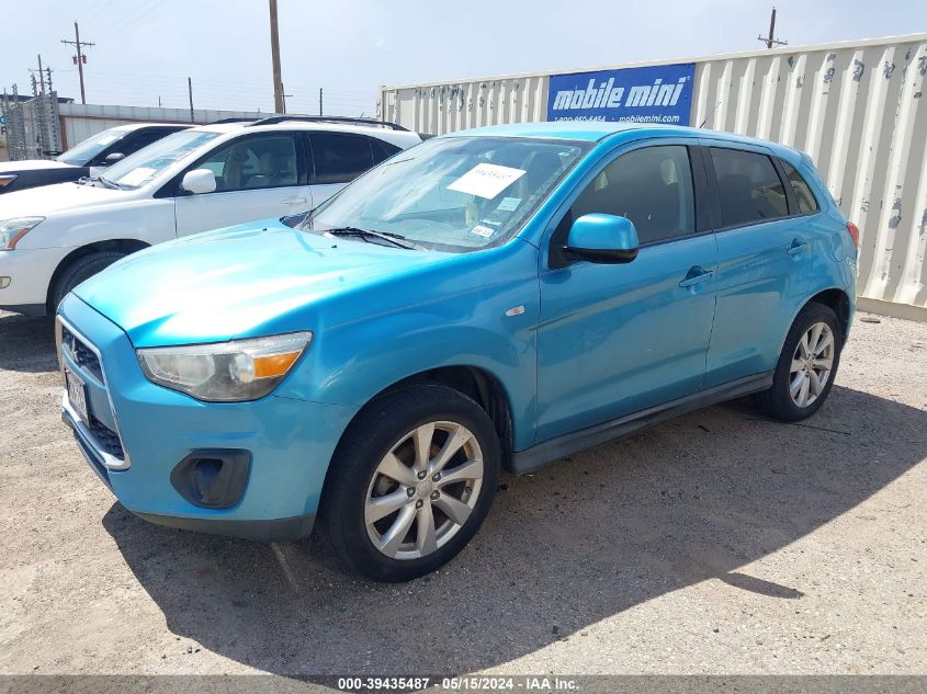 2014 Mitsubishi Outlander Sport Es VIN: 4A4AP3AU1EE014656 Lot: 39435487