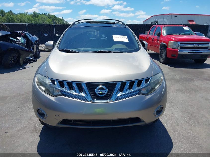 2010 Nissan Murano Sl VIN: JN8AZ1MU3AW006181 Lot: 39435548