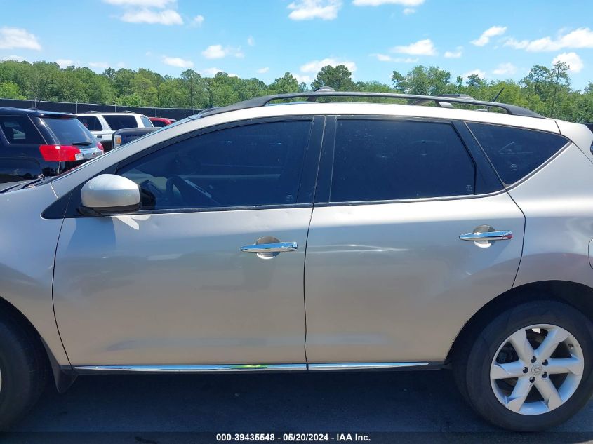 2010 Nissan Murano Sl VIN: JN8AZ1MU3AW006181 Lot: 39435548